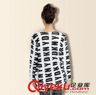 2015新款T恤 2014早秋新款中袖連衣裙大碼顯瘦女裝女式針織開衫女式t恤秋裝女原始圖片3