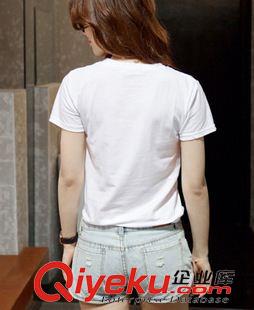 2015新款T恤 2015新款夏季修身學生打底衫短袖T恤批發(fā) 好質量原始圖片3