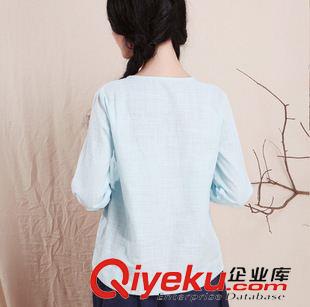 2015時(shí)尚極簡(jiǎn)襯衣 實(shí)拍2014秋裝冬裝季新款文藝復(fù)古森女繡花長(zhǎng)袖襯衫襯衣t恤原始圖片3