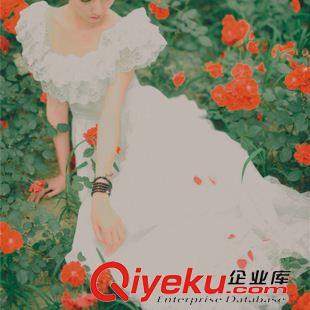 六月新款 2015夏新款 唯美復古文藝風連衣裙 多層蕾絲花邊大擺長裙實拍原始圖片3