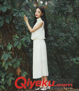 五月新款 8123#2015夏季新款淑女甜美公主雪紡連衣裙【實拍現貨】原始圖片2