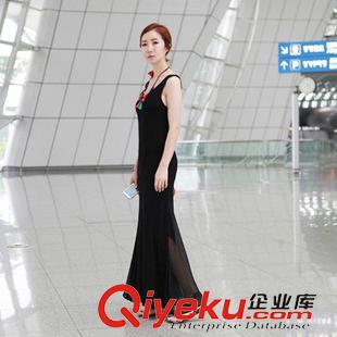 三月新款 9838# 新款性感修身背心連衣裙包臀休閑大碼顯瘦長裙原始圖片2