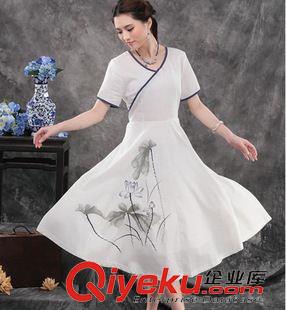 短袖連衣裙 2014夏季蕾絲繡花甜美修身短袖連衣裙夏季連衣裙(大量現(xiàn)貨)