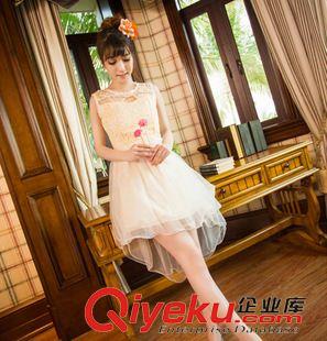 短袖連衣裙 實(shí)拍2015夏新款中國(guó)水墨風(fēng)印花文藝棉麻大碼寬松連衣裙