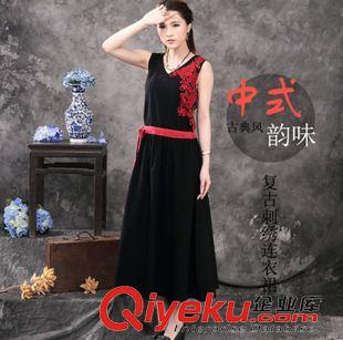 無袖連衣裙 2015夏季gd歐美dp桑蠶絲長裙波西米亞沙灘裙真絲連衣裙