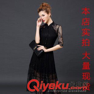 短袖長(zhǎng)裙 2015年夏文藝民族風(fēng)女裝新款 繡花顯瘦竹節(jié)輕薄棉麻連衣裙
