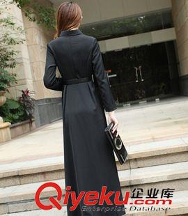 長袖長裙 2015夏季新款 韓版修身波西米亞度假沙灘襯衣長裙 開叉連衣原始圖片3