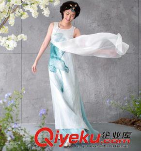 無袖長裙 2015夏裝新款文藝民族風(fēng) 桑蠶絲印花棉麻連衣裙 飄逸無袖長裙原始圖片3