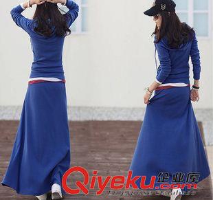 未分類(lèi) 春秋韓版潮女裝連帽衛(wèi)衣長(zhǎng)裙套裝開(kāi)衫 包臀休閑運(yùn)動(dòng)兩件套原始圖片3