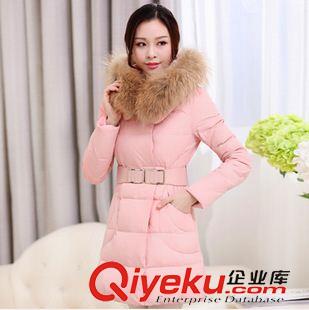 未分類 2014秋冬新款加厚中長款羽絨服女韓版修身收腰大毛領(lǐng)羽絨服原始圖片3