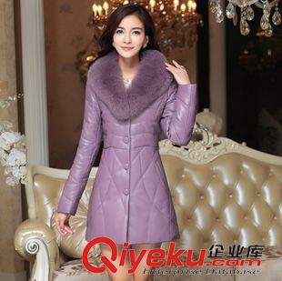 未分類 zp羽絨服女中長款2014新款狐貍毛領(lǐng)修身外套 皮衣原始圖片2