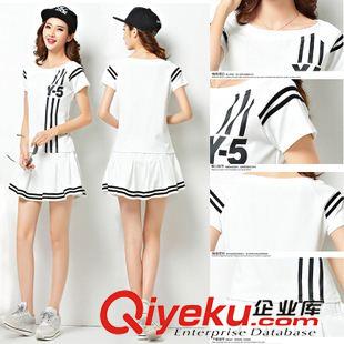 短袖套裝（中g(shù)d） 2015新款運(yùn)動(dòng)服套裝 短袖裙褲運(yùn)動(dòng)休閑套裝女夏 女士套裝裙運(yùn)動(dòng)裙
