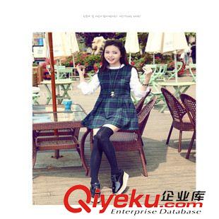 連衣裙 2015秋裝新款韓版大碼修身花邊蕾絲打底裙休閑氣質包臀長袖連衣裙