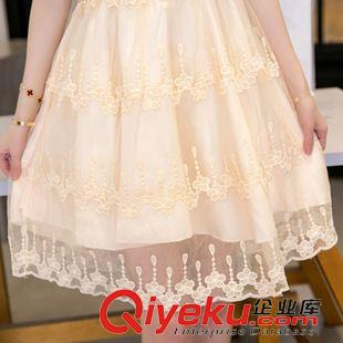 連衣裙 2015夏裝新款甜美蕾絲花邊連衣裙原始圖片3