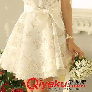 連衣裙 2015夏裝新款韓版氣質(zhì)蕾絲歐根紗蓬蓬裙大碼連衣裙原始圖片3