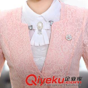 小西裝 2015春裝新款韓版修身蕾絲九分袖外套 小西服女短款原始圖片3