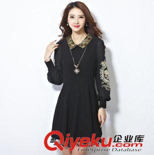 連衣裙 2015春裝新款甜美蕾絲打底連衣裙大碼女裝原始圖片2