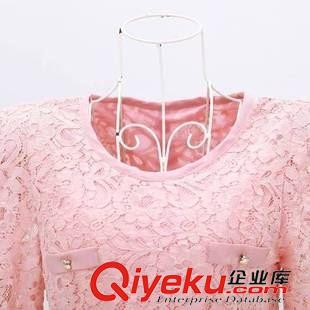 蕾絲衫 2015春裝新款韓版修身衫蕾絲衫長袖T恤上衣原始圖片2