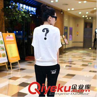 5月新款 2015新款短袖七分褲休閑套裝女款時(shí)尚夏天女士大碼運(yùn)動(dòng)套裝棉原始圖片3