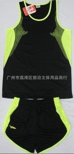 無袖運(yùn)動服 廠價(jià)供應(yīng) zp無袖背心款 情侶款運(yùn)動服 男女裝跑步裝備田徑服205原始圖片3