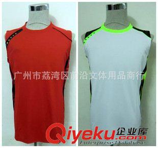無袖運動服 2015廠家直銷 訓練比賽服 透氣排汗速干無袖運動背心  均碼 9001