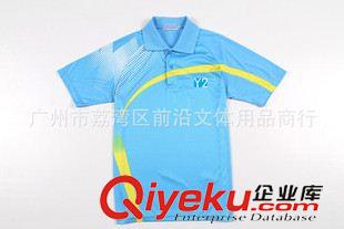 Y2運動服 新款情侶裝運動服 透氣速干料 短袖翻領(lǐng) 羽毛球、網(wǎng)球服上衣8139