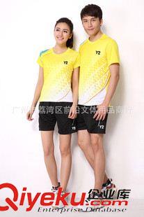 Y2運(yùn)動(dòng)服 新款圓領(lǐng)情侶裝 休閑運(yùn)動(dòng)服 男女款短袖速干料羽毛球服套裝3005