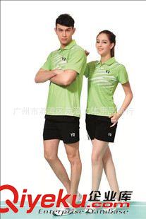 Y2運(yùn)動(dòng)服 新款情侶裝運(yùn)動(dòng)服 反領(lǐng)短袖男女裝 速干料羽毛球比賽服套裝1513