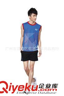 Y2運(yùn)動(dòng)服 新款熱賣男裝休閑運(yùn)動(dòng)服 圓領(lǐng)無(wú)袖男款 速干料羽毛球服套裝12065