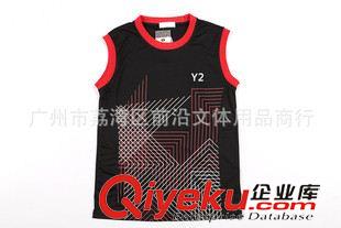 Y2運動服 新款熱賣男裝休閑運動服 圓領(lǐng)無袖男款 速干料羽毛球服上衣12065