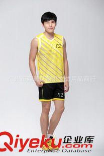 Y2運(yùn)動(dòng)服 2015年新款運(yùn)動(dòng)服 無(wú)袖圓領(lǐng)男款 速干料背心款羽毛球服套裝2061