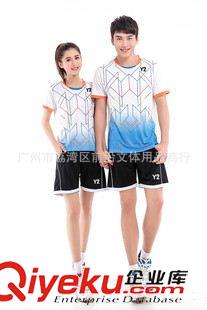 Y2運動服 15年新款運動服比賽隊服 男女款短袖圓領(lǐng)排球服 羽毛球服套裝2076