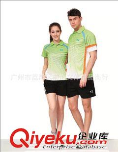 Y2運(yùn)動(dòng)服 新款翻領(lǐng)男女裝休閑運(yùn)動(dòng)服 短袖情侶款速干料羽毛球服套裝1532