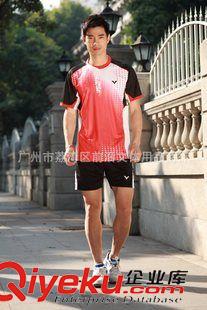 V運動服 {zx1}款 韓國隊比賽服 短袖圓領(lǐng) 男女同款 羽毛球情侶套裝36096