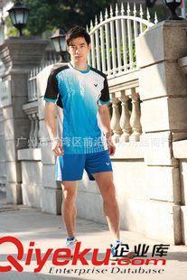 V運動服 {zx1}款 韓國隊比賽服 短袖圓領(lǐng) 男女同款 羽毛球情侶套裝36096