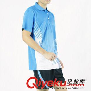 乒羽套裝 廠家專業定制 gd翻領羽毛球服 品牌羽毛球服 吸濕排汗球服