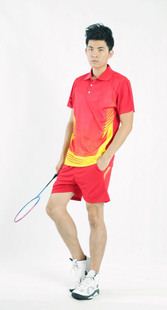 乒羽套裝 2015{zx1}款乒乓球服羽毛球服 羽毛球服男款套裝批發 排球服原始圖片3