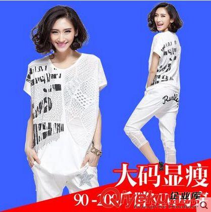 2015年4月新款 夏季新款歐美大碼t恤女短袖胖mm上衣寬松顯瘦中長(zhǎng)款