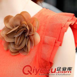 2015年6月新款 新款時(shí)尚顯瘦棉麻兩件套裙女韓版碎花短裙小清新圓領(lǐng)短袖套原始圖片2
