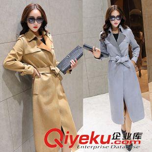 9月2號(hào)新款 2015秋裝新品新款 韓版女裝優(yōu)雅修身長款風(fēng)衣