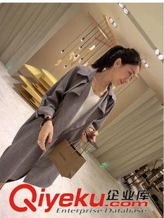 外套 不規(guī)則簡約氣質(zhì)中長款薄款棉麻大碼女士風(fēng)衣外套女夏春秋原始圖片2