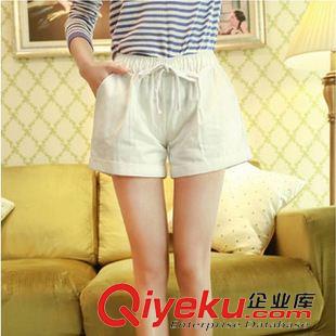 短褲 夏季韓版女裝休閑短褲純色卷邊寬松時尚打底沙灘熱褲子原始圖片2
