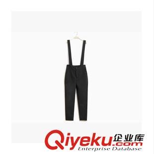 連體衣 春裝新款休閑復(fù)古文藝范修身顯瘦背帶褲百搭韓版九分褲女潮原始圖片3