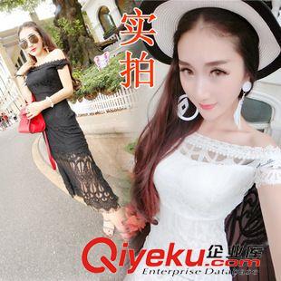 連衣裙 夏季新品復古民族風氣質五分袖束腰真絲印花連衣裙