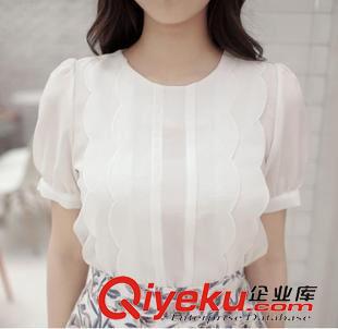 套裝 2015套裝女夏季新款小清新雪紡上衣+半身裙 套裝裙原始圖片2