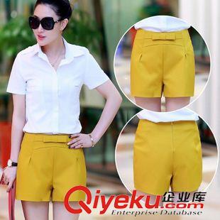 套裝 新款高腰闊腿短褲女夏寬松大碼韓版修身A字短褲外穿d963#原始圖片3