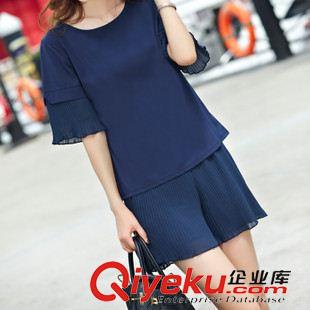套裝 夏季新款女裝兩件套真絲短袖棉麻印花長(zhǎng)褲女休閑時(shí)尚套裝