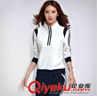 長袖套裝 2015新款秋冬長袖運(yùn)動服女 長褲休閑運(yùn)動套裝原始圖片2