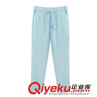 【休閑套裝】 2015 女夏裝T恤 +系帶小腳褲兩件套可愛卡通時尚休閑套裝原始圖片3