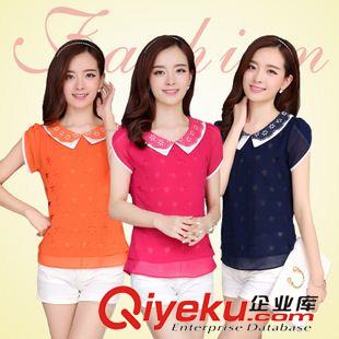【特價(jià)處理區(qū)】 2015夏裝新款韓版大碼女 寬松上衣短袖打底蕾絲衫襯衫